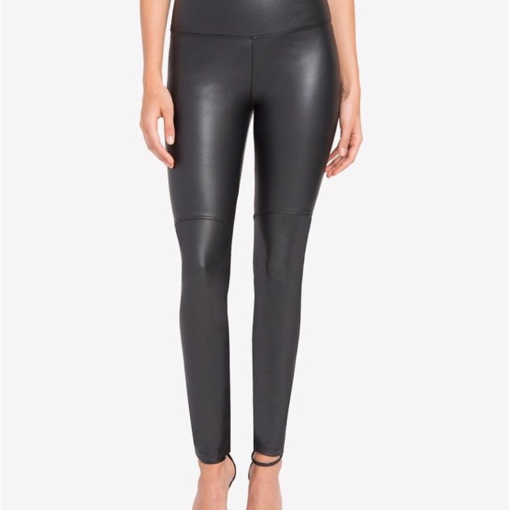 Lysse Charcoal Gray Faux Leather Pants Small